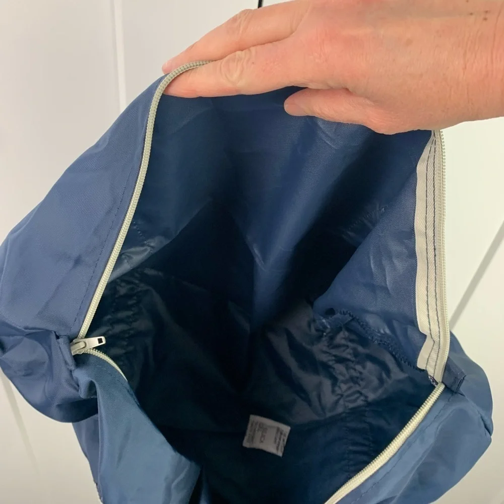 American Eagle Duffle Bag Navy Blue & Light Beige Travel Weekend Gym Work